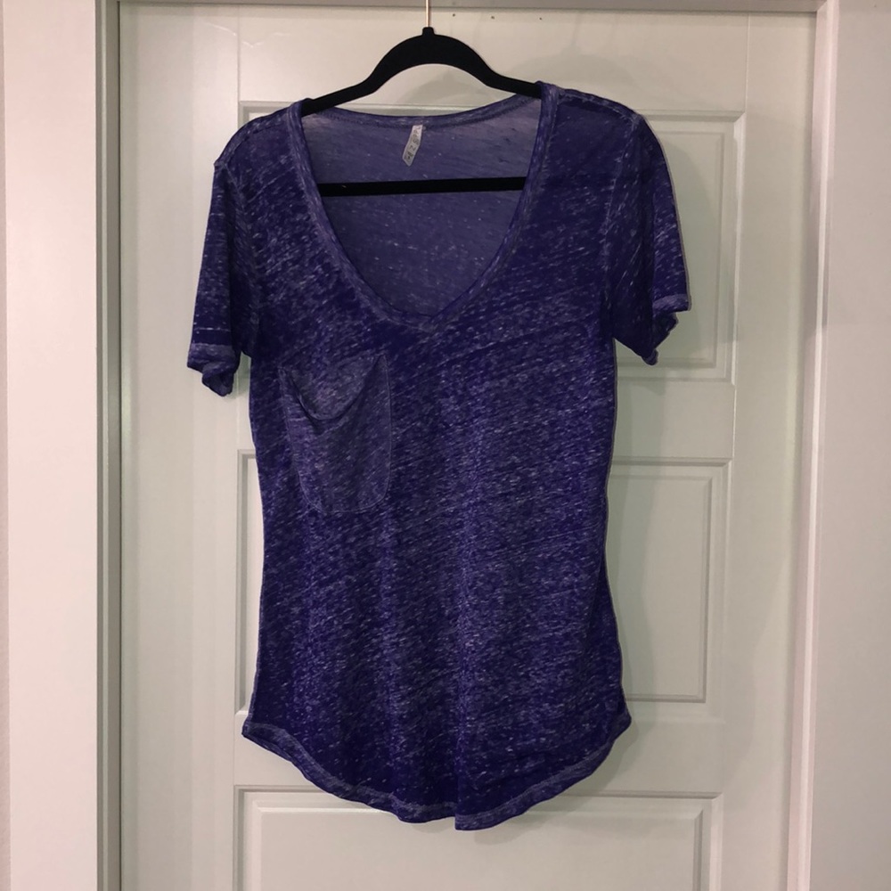 Z Supply Purple Burnout Tee